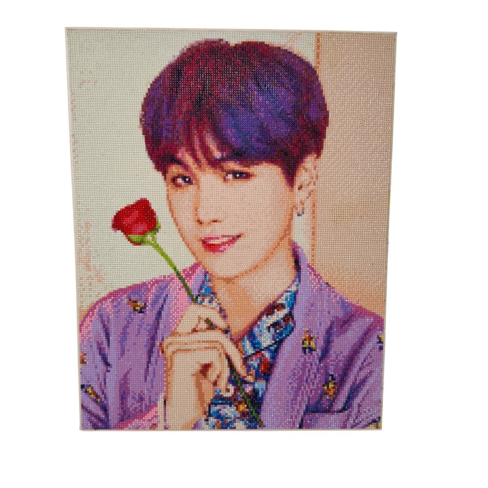 Suga Agust D Completed BTS CUBIC PAINTING Diamond Painting Official Goods 16X20